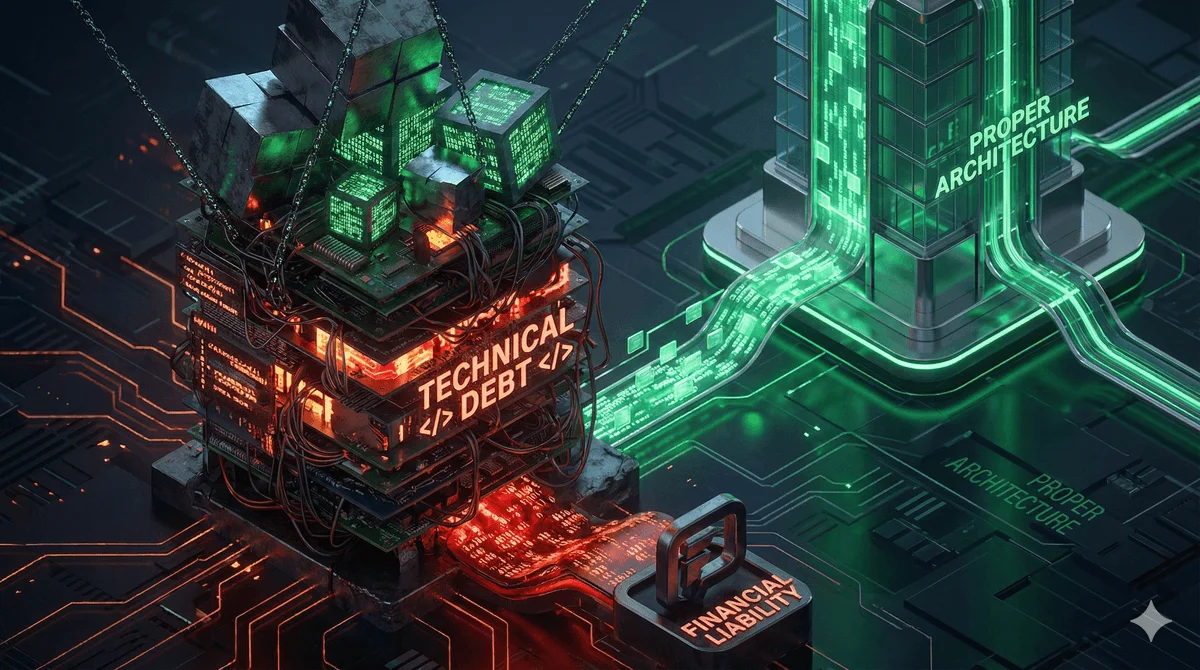 Por qué su "MVP Barato" es un Pasivo Financiero: La Matemática de la Deuda Técnica (y cómo salir de ella)