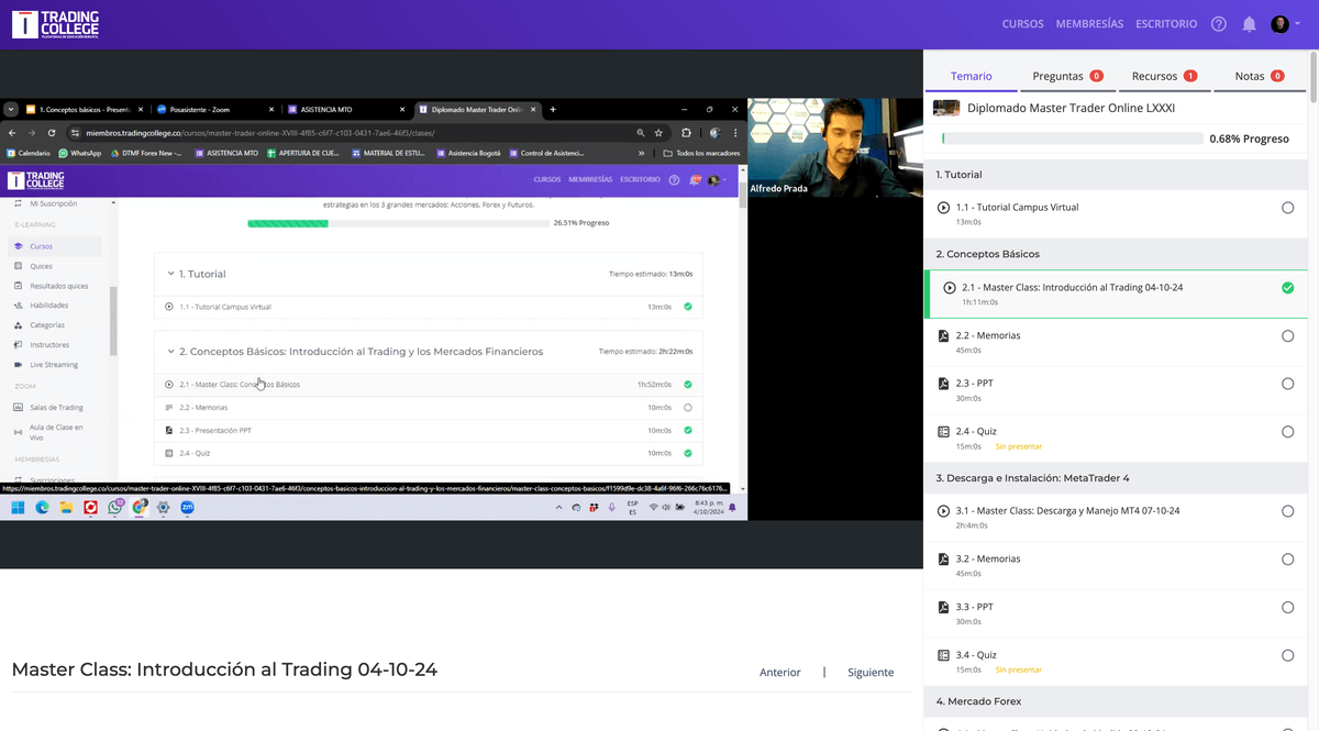 TradingCollege: Campus Virtual - 7 Años Operando sin Fallos